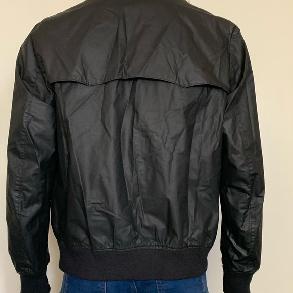 Black Bomber style Jacket - Picture 2 of 3